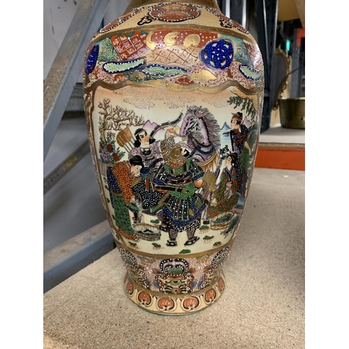 1189 - TWO LARGE ORIENTAL STYLE VASES