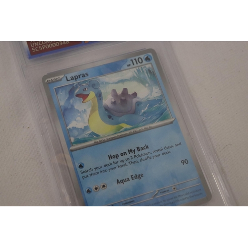 432 - A GRADED 10/10 GEM MINT POKEMON CARD 'LAPRAS' FROM 151 SET