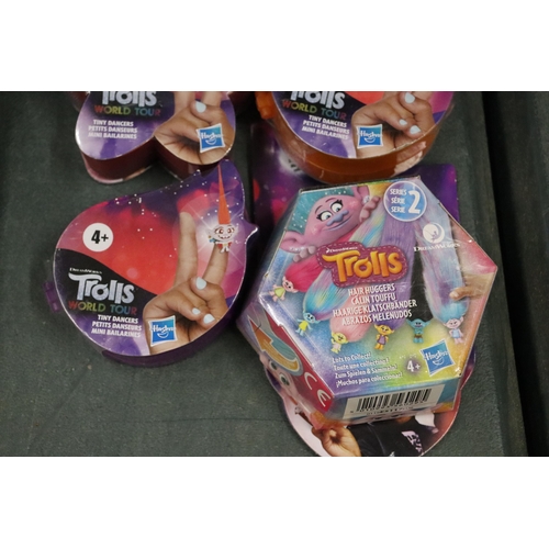 438 - EIGHT, SEALED, TROLLS WORLD TOUR TOYS, FROM SERIES 2