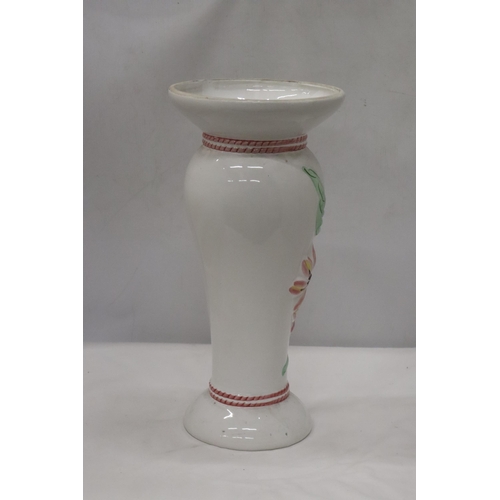 977 - A LARGE FLORAL VASE, HEIGHT 43CM