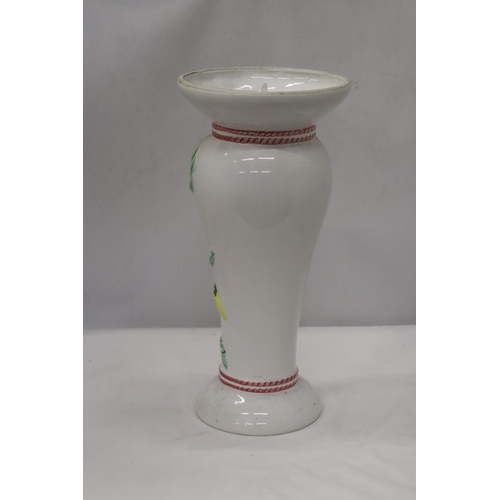 977 - A LARGE FLORAL VASE, HEIGHT 43CM