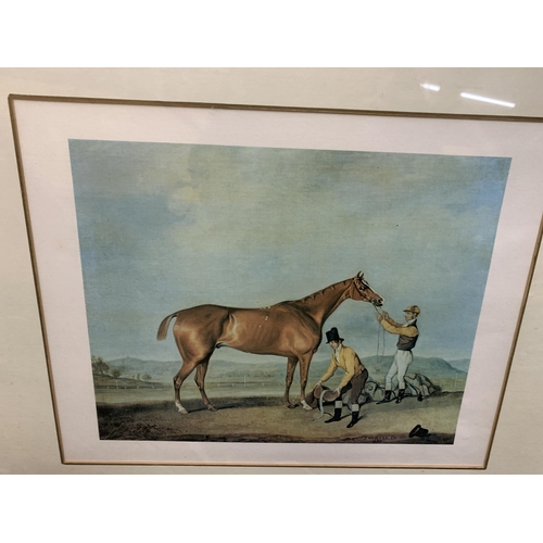 838 - AN 1833 PRINT OF RACEHORSE PINXIT, BY I WEAVER, 67CM X 55CM