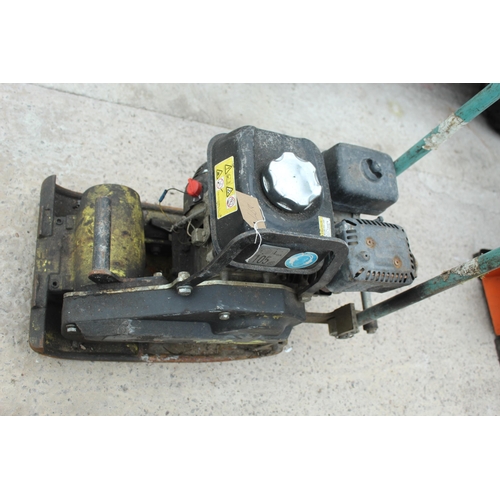 127 - NEWSON WACKER PLATE WITH HONDA GX160 ENGINE  NO VAT