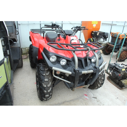 128 - 2019 APACHE 420 QUAD 400 HOURS, WINCH, NEW MAXXIS TYRES, 4 WHEEL DRIVE, ELECTRIC START, ROAD KIT.  K... 