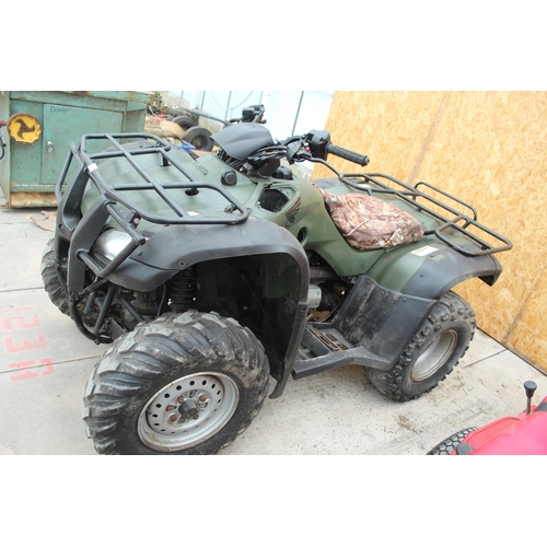 134 - HONDA TRX 350 4 X 4 QUAD IN WORKING ORDER  NO VAT