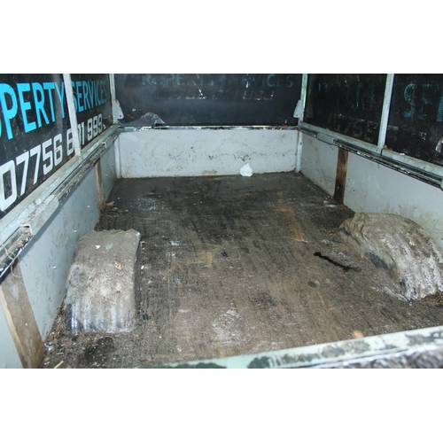 224 - A CAR TRAILER WITH WORKING LIGHTS & COVER NO VAT