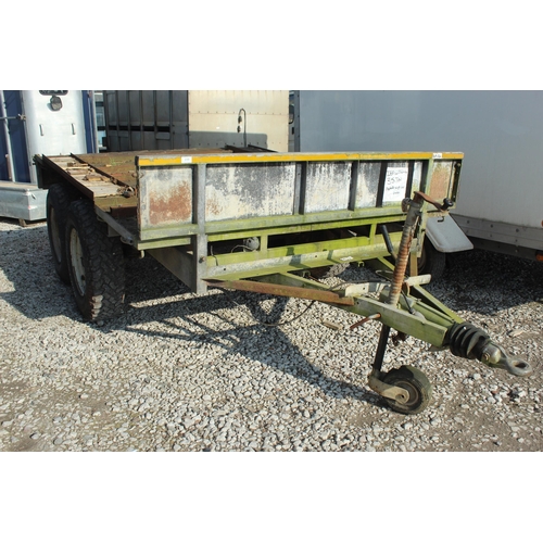 230 - IFOR WILLIAMS 3.5 TON TWIN AXEL TRAILER PLATE ON THE CHASSIS NO VAT