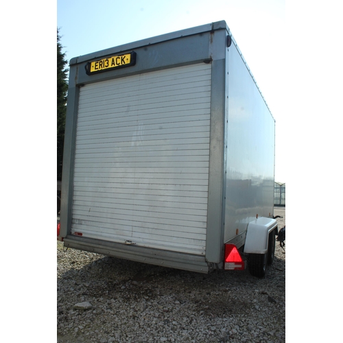 231 - RANCH VAN TRAILER SERIAL NO RTBVWNOV031120201  3500 KG. WITH RAMPS. & TIE BARS ON BPW GERMAN CHASSIS... 