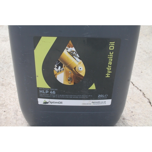 81 - 20 LTR HYDRAULIC OIL  NO VAT