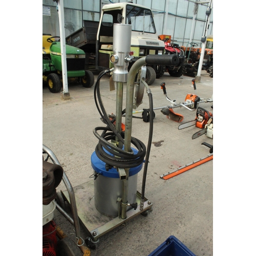 151 - CLARKE AIR GREASE TROLLEY IN WORKING ORDER  NO VAT