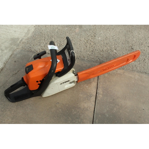 157 - STIHL MS211 CHAINSAW IN WORKING ORDER  NO VAT