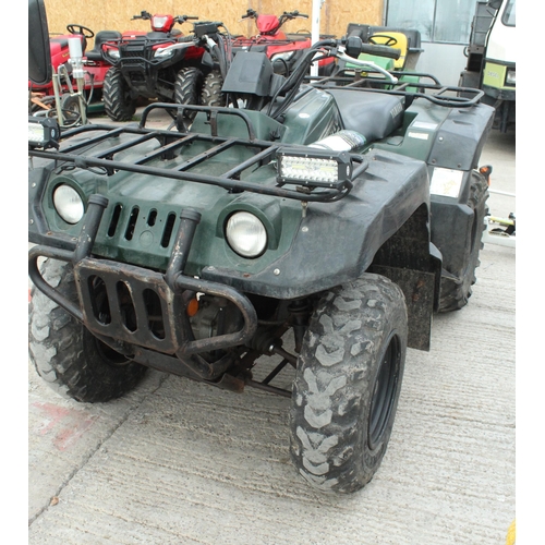 160 - YAMAHA GRIZZLY 600 QUAD (SPARES/REPAIRS, RUNS BUT CARB NEEDS ADJUSTMENT) NEW CARBURETOR, NEW BATTERY... 