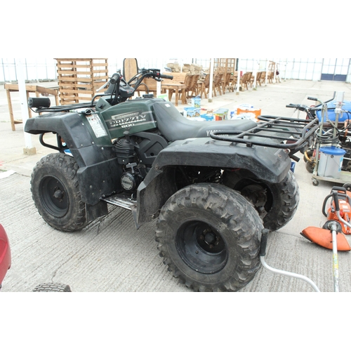 160 - YAMAHA GRIZZLY 600 QUAD (SPARES/REPAIRS, RUNS BUT CARB NEEDS ADJUSTMENT) NEW CARBURETOR, NEW BATTERY... 