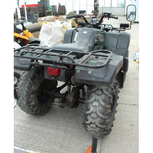 160 - YAMAHA GRIZZLY 600 QUAD (SPARES/REPAIRS, RUNS BUT CARB NEEDS ADJUSTMENT) NEW CARBURETOR, NEW BATTERY... 