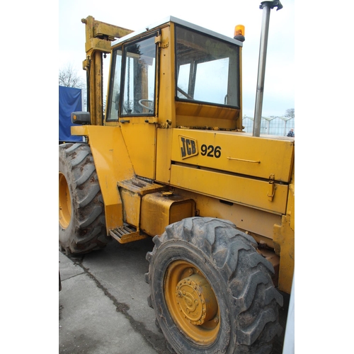 207 - JCB 926 ROUGH TERRAIN FORKLIFT IN GOOD ORDER + VAT