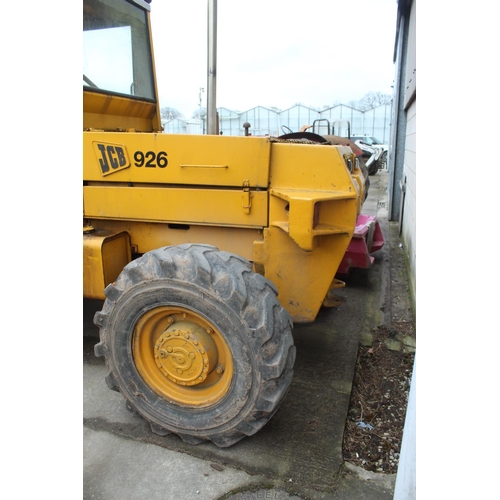 207 - JCB 926 ROUGH TERRAIN FORKLIFT IN GOOD ORDER + VAT