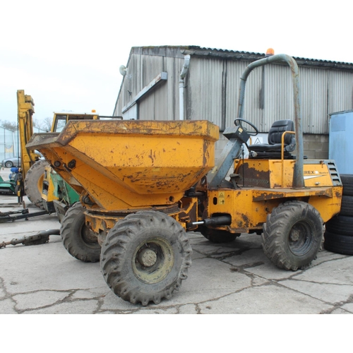 211 - BENFORD TEREX 3 TONNE SWIVEL DUMPER STARTS RUNS WELL EVERYTHING OPERATES CORRECTLY RECENT NEW CLUTCH... 