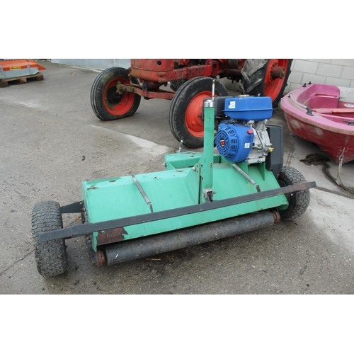 217 - AVT PETROL FLAIL MOWER IN GOOD WORKING ORDER NO VAT