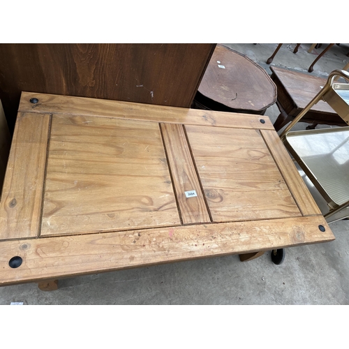 2684 - A MEXICAN PINE COFFEE TABLE