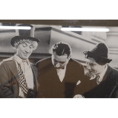 1014 - A LARGE MARX BROTHERS BLACK AND WHITE SCREENSHOT