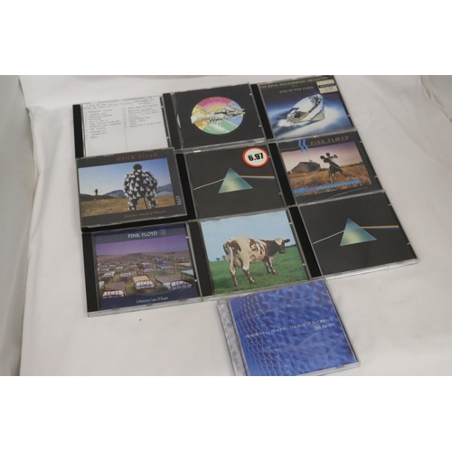 1019 - TEN PINK FLOYD CD ALBUMS