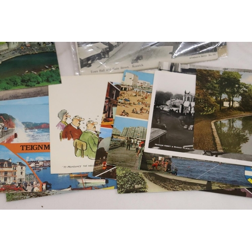 1064 - A QUANTITY OF FIRST DAY ISSUES AND VINTAGE POSTCARDS