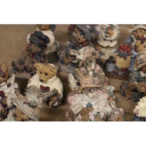 1081 - A LARGE QUANTITY OF RESIN BOYDS BEARS AND FRIENDS LIMITED EDITIONS