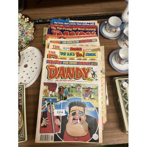 1314 - A QUANTITY OG BEANO AND DANDY COMINCS