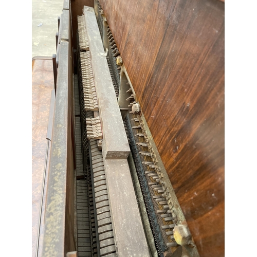 3016 - A CRANE & SONS (LIVERPOOL) OVERSTRUNG WALNUT PIANO