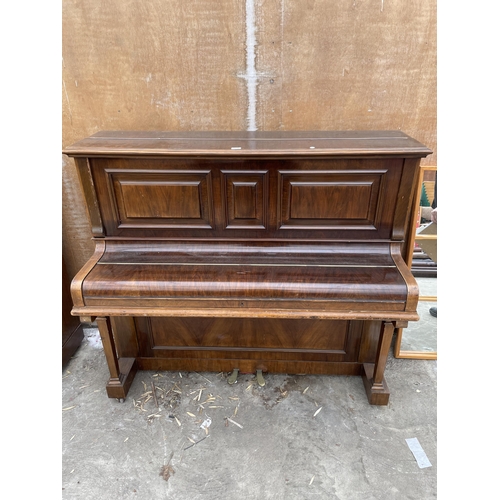 3017 - A ROLAND WARNER (LONDON) UPRIGHT PIANO