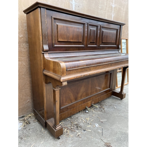 3017 - A ROLAND WARNER (LONDON) UPRIGHT PIANO