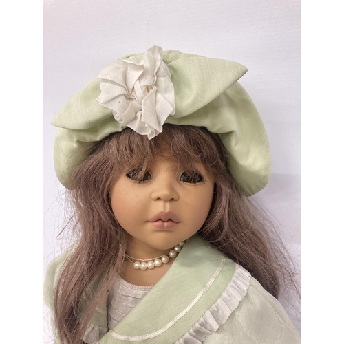 452 - A GOTZ COLLECTOR'S DOLL WITH MARKING 359-24 JKG NECKSTAMP DESIGNED BY JOKE BGROBBEN NAMED CELESTE  L... 