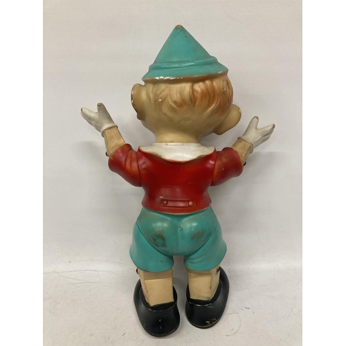 457 - A VINTAGE ITALIAN PINNOCHIO PLASTIC FIGURE - APPROX 52 CM