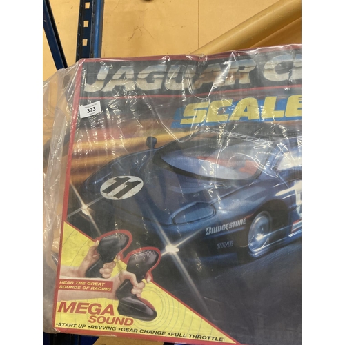 373 - A JAGUAR CHALLENGE, SCALEXTRIC MEGA SOUND, BOXED