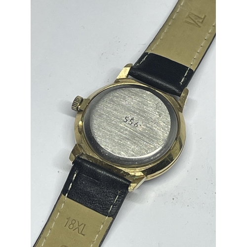 662 - A VINTAGE SEKONDA 1970'S MANUAL WIND WRIST WATCH