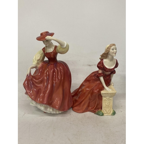 737 - TWO ROYAL DOULTON FIGURINES 