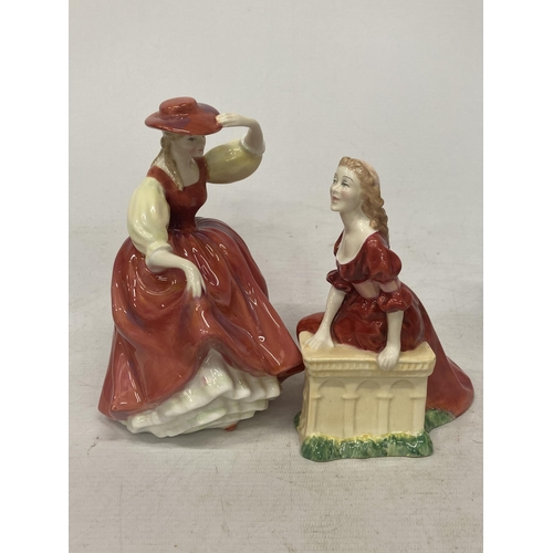 737 - TWO ROYAL DOULTON FIGURINES 