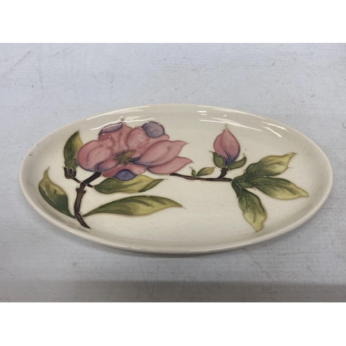 739 - A MOORCROFT MAGNOLIA OVAL PLATE