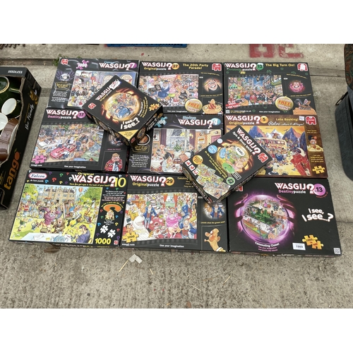 1989 - A LARGE QUANTITY OF WASGIJ LIGSAW PUZZLES