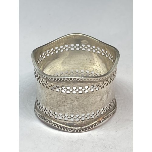 99 - A HALLMARKED BIRMINGHAM SILVER NAPKIN RING GROSS WEIGHT 28.9 GRAMS