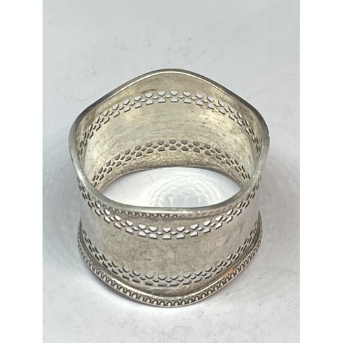 99 - A HALLMARKED BIRMINGHAM SILVER NAPKIN RING GROSS WEIGHT 28.9 GRAMS