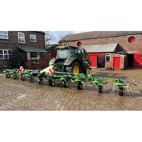 16 - 2022 KRONE VENDRO 1020 TRAILED ROTARY TEDDER APPROX 30 ACRES + VAT