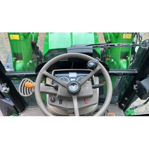22 - 2019 JOHN DEERE 6115RC TRACTOR PE19HBL 115 HP WITH JOHN DEERE 623R FRONT LOADER  1279 HOURS AT CATAL... 