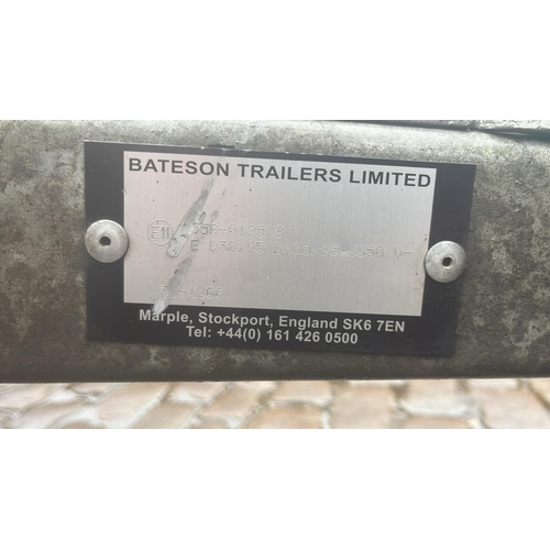 9 - 2021 BATESON 14' TWIN AXLE TILT BED TRAILER WITH RAMPS + VAT