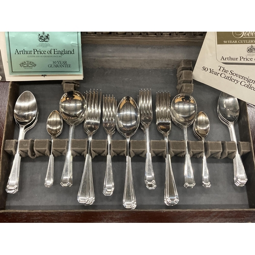 238 - A BOXED ARTHUR PRICE OF ENGLAND CUTLERY SET WHICH COMES WITH A 30 YEAR GUARANTEE