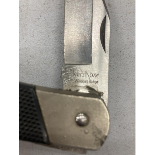 242 - A KERSHAW-WILDCAT RIDGE FOLDING KNIFE