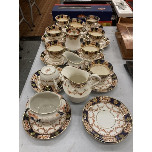 244 - A TWENTY FIVE PIECE MONA IMARI PATTERN TEASET