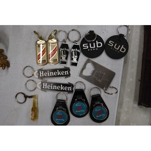 278 - THIRTEEN BREWERY KEY RINGS