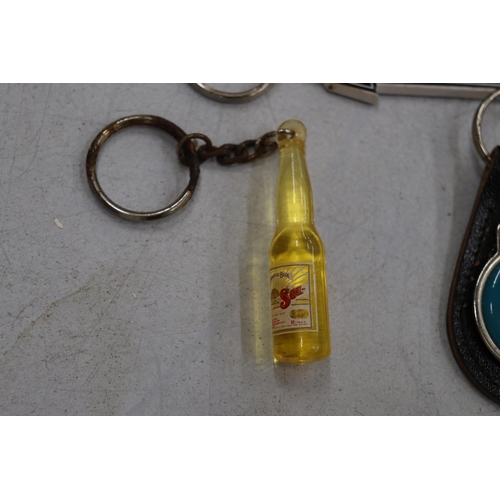 278 - THIRTEEN BREWERY KEY RINGS