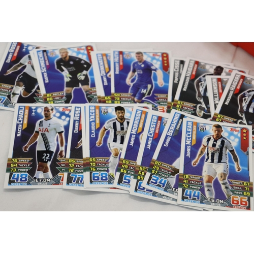 279 - A LARGE QUANTITY OF TOPPS MATCH ATTAX MINT TRADING CARDS